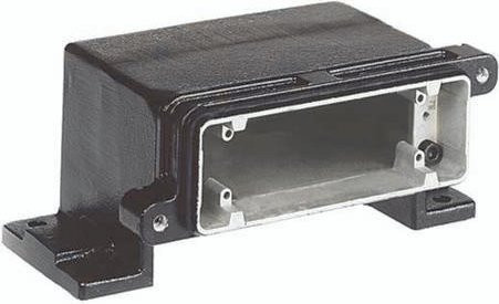 HARTING Sockelgehäuse 09 40 024 0911 in Schwarz aus Edelstahl - Bild 1