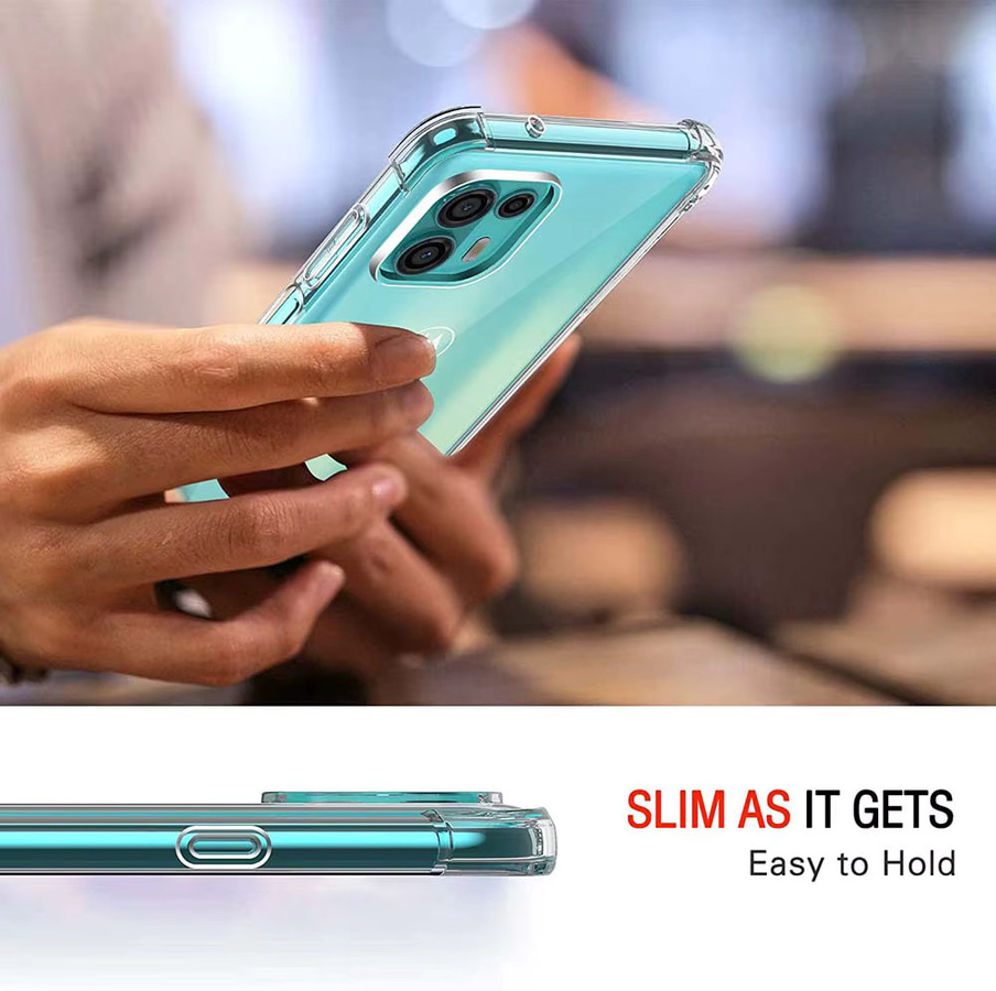 Stoßfeste transparente Schutzhülle für Motorola MOTO Edge 30 40 50 60 Fusion Pro Ultra Neo - Bild 2