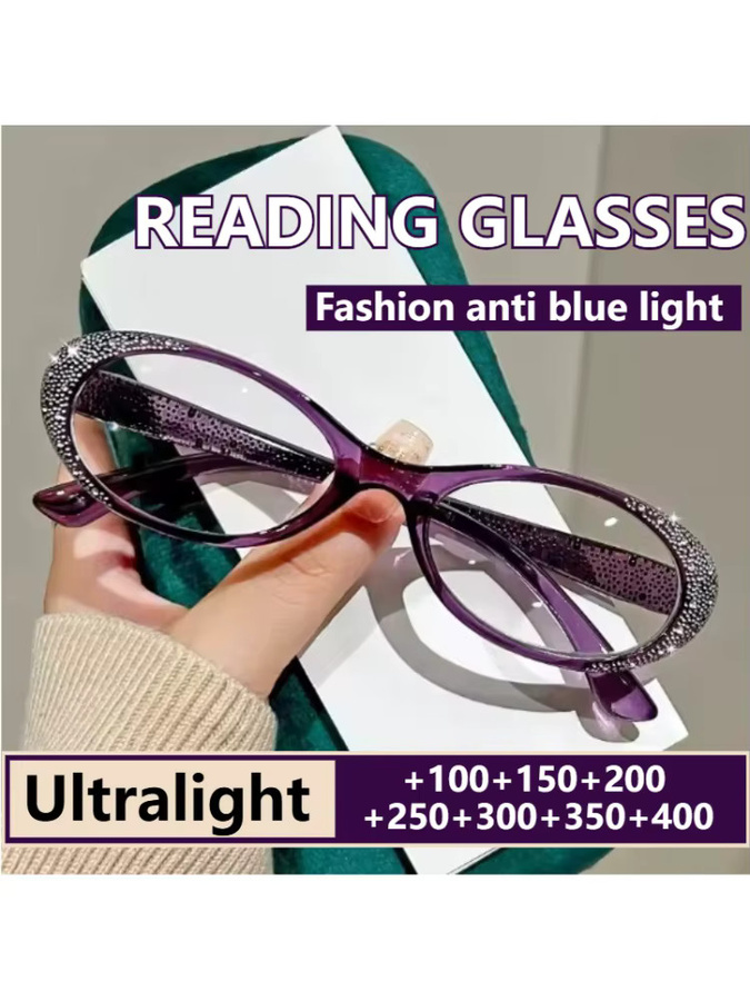 Lesebrille für Damen, Vollrand, oval, Kunststoff, Anti-Blaulicht - Bild 5