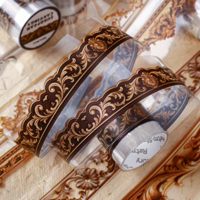 Royal Aesthetic Washi Tape Set aus Papier, 6 Rollen für Collagen und Bastelarbeiten - Bild 2