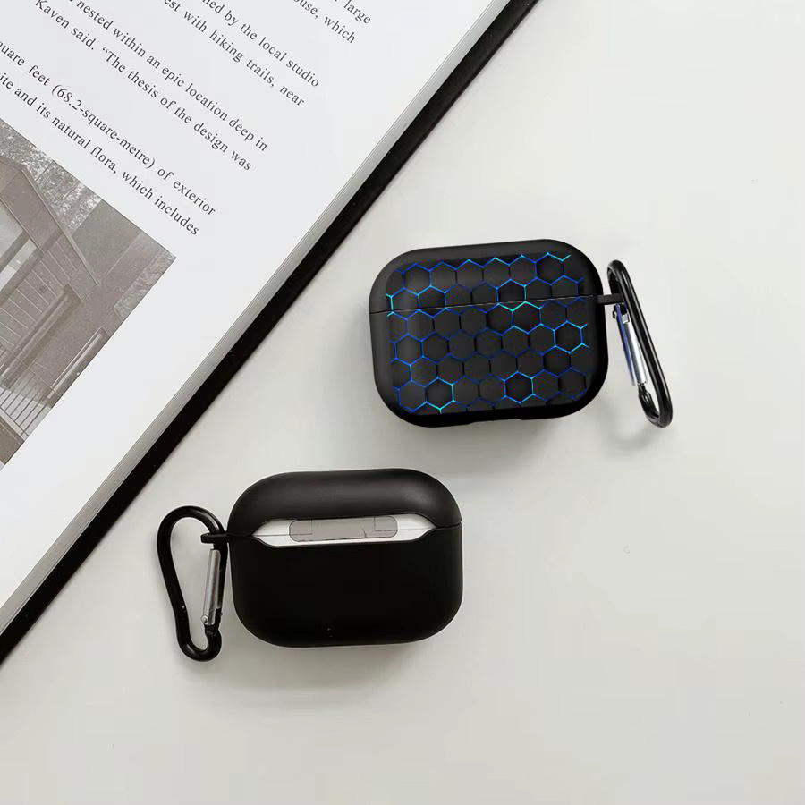 Blaue Kopfhörerhülle mit Farbverlauf für Apple AirPods 1, 2, 3, Pro und Pro 2 - Bild 2
