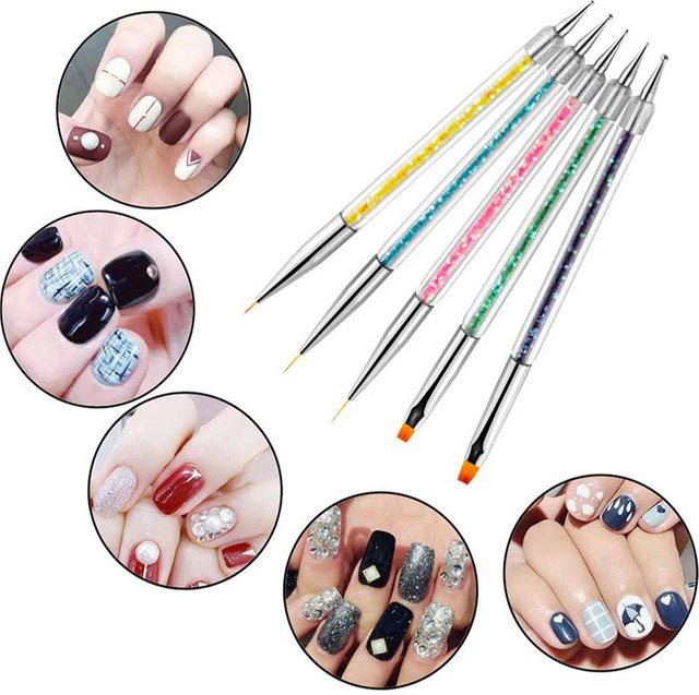 LULAA Nail-Art-Pinsel-Set, 5-teilig - Bild 1