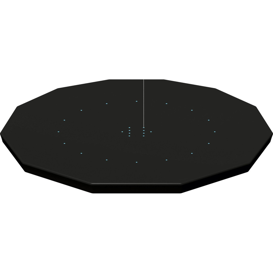 Bestway PVC Abdeckplane rund in Schwarz mit Ø 370 cm - Bild 2