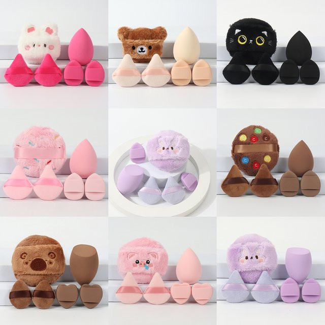 6-teiliges Set bestickte lose Puderquasten, Unisex - Bild 1