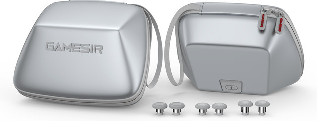 GameSir Zubehör-Set für G7 SE und G7 HE Controller in Silber mit Tragetasche, Typ-C-Kabel, Anti-Reibungsring und Frontplatte - Bild 1