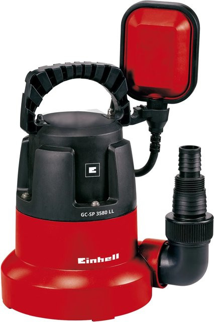 Einhell Tauchpumpe GC-SP 3580 LL in Schwarz-Rot mit 8000 l/h Förderleistung und 7,5 m Förderhöhe - Bild 1