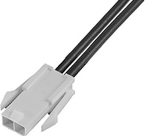 Molex Stiftgehäuse-Kabel 215322-2022 in Schwarz, Weiß und Gold - Bild 1