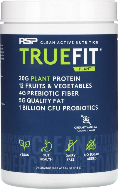 RSP Nutrition TrueFit Pflanzenprotein-Shake Vanille 748 g - Bild 1