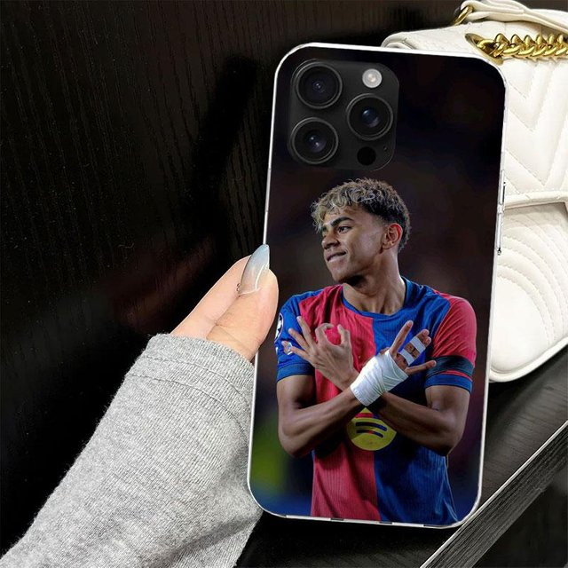L-Lamine Y-Yamal 19 Silikon Handyhülle für Apple iPhone in Schwarz - Bild 1