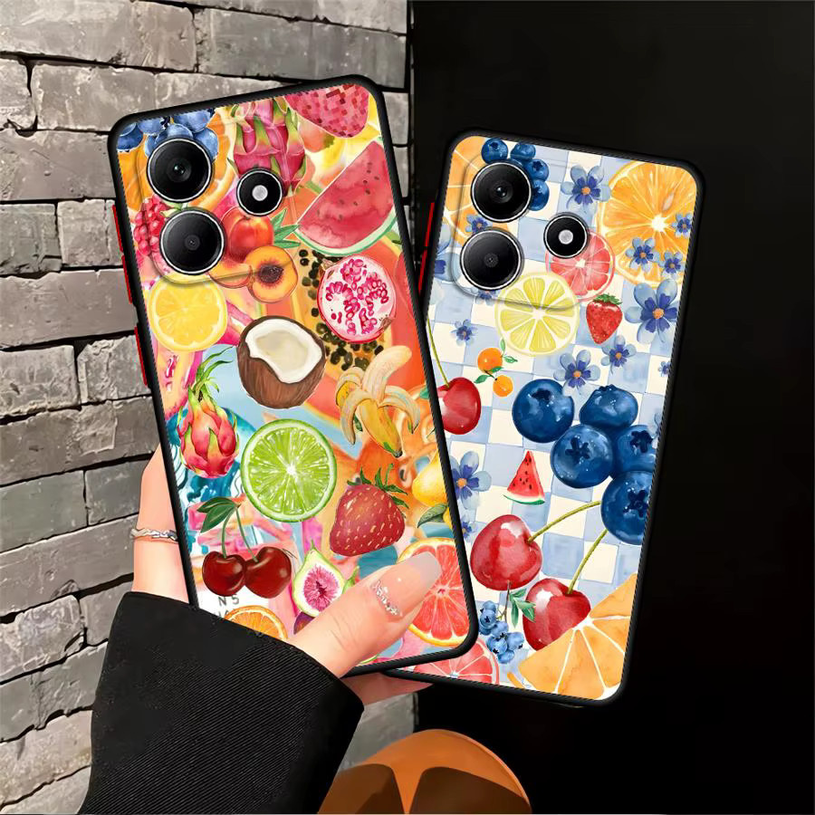 Funda Handyhülle mit Collage Früchte Design für Xiaomi Redmi Note 14 Pro Plus 13 12 11 10 A4 13C 14C 9S Multicolor - Bild 4