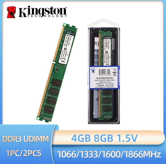 Kingston DDR3 Desktop RAM UDIMM Nicht-ECC Arbeitsspeicher in Grün - Bild 1