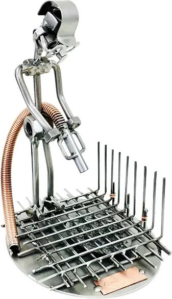 Schraubenmännchen Betonbauer von Hinz & Kunst in Silber aus Metall - Bild 1