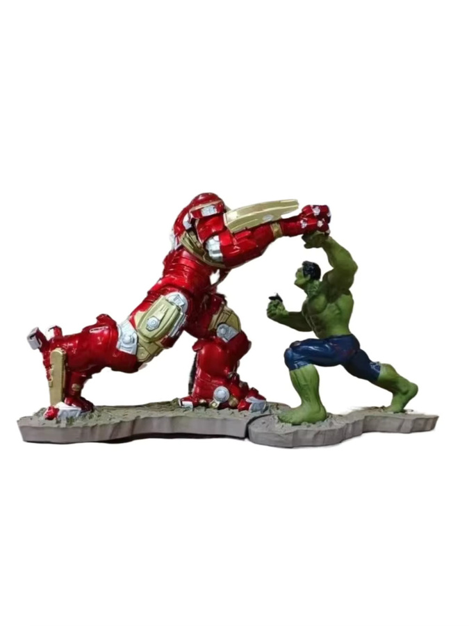 Hot Toys Marvel Hulk VS Iron Man, Modell-Szene Statue, 32cm - Bild 3