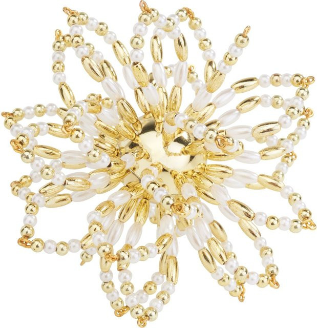 Zauberperle Perlenstern-Komplettset Goldflower in Gold für die Weihnachtszeit - Bild 1
