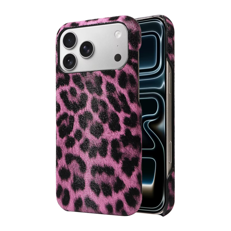 EAACAA Handyhülle aus PU-Leder mit Leopardenmuster für iPhone 11 bis iPhone 17E, stoßfest und kratzresistent, Farben: Weiß und Rosa - Bild 2