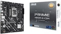 Asus PRIME H810M-E-CSM Mainboard Micro ATX DDR5 SATA Ethernet/LAN Schwarz - Bild 1