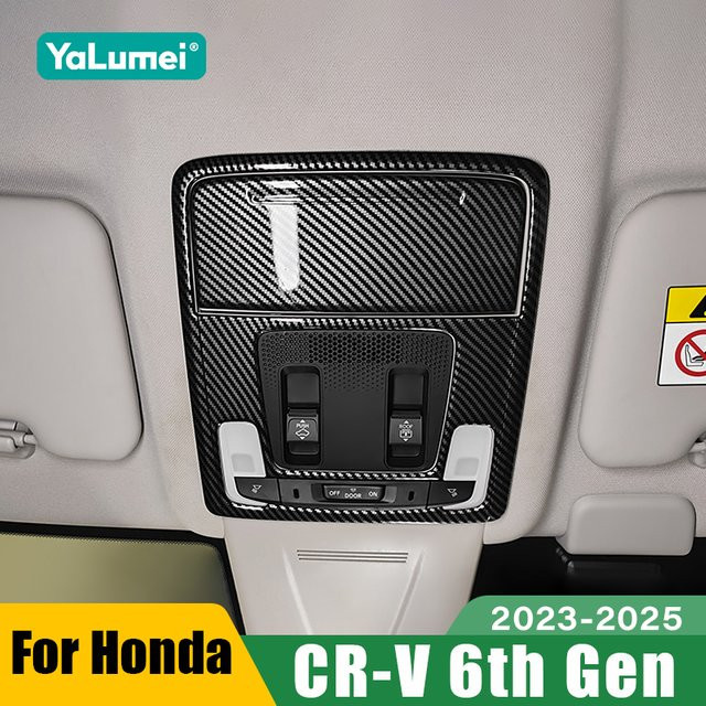 YaLumei Dekorative Abdeckung für die vordere Leselampe von Honda CR-V 6. Generation 2023 2024 2025 Hybrid, Schwarz - Bild 1