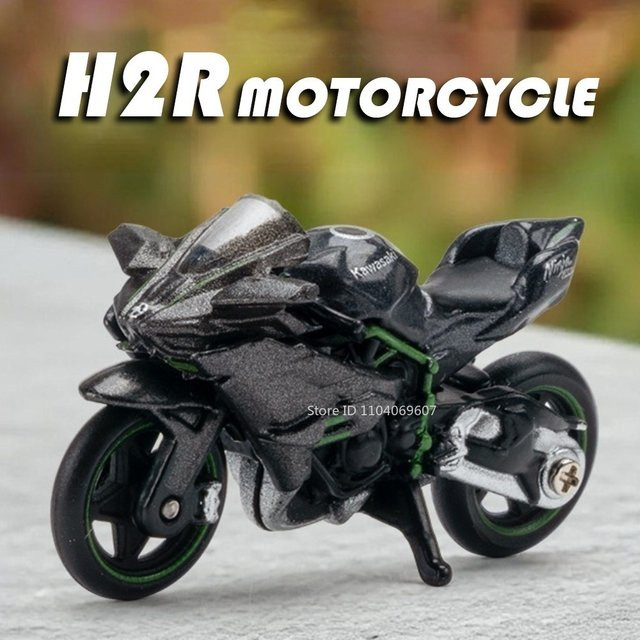 MAKEDA H2R Miniatur-Motorradmodell, 1:64, Metall, ab 14 Jahren - Bild 1