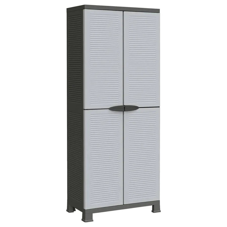 vidaXL Kunststoffschrank Modell 3 in Grau, B/T/H: 68 x 39 x 171,5 cm - Bild 2