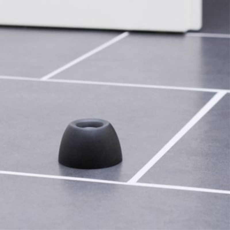 Wagner Bodentürstopper OUTDOOR KNAUF EH 5200 Schwarz, schraubbar und stoßdämpfend, Höhe: 3 cm, Durchmesser: 5 cm - Bild 2