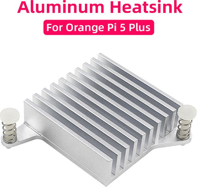 SHCHV Passiver Aluminium Kühlkörper für Orange Pi 5 Plus CPU in Silber mit Schnappverschluss - Bild 1