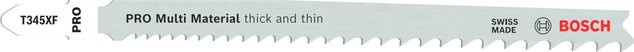 Bosch Stichsägeblatt T 345 XF Bimetal für Holz und Metall, 3 Stück, Silber - Bild 1