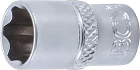 BGS Super Lock Steckschlüssel-Einsatz mit 1/4 Zoll Innenvierkant Antrieb und 10 mm Schlüsselweite in Silber - Bild 1