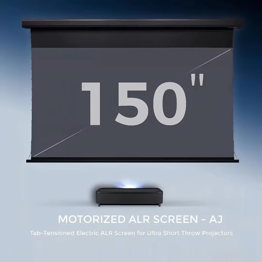 Mivision Elektrische Spannleinwand 150 Zoll für UST ALR Laserprojektoren, motorisierte Ultra-Kurzdistanz-Filmleinwand - Bild 2