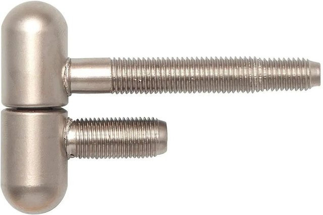 SFS Stahlzargenband 2-teilig Rundkopf vernickelt matt in Silber, Durchmesser: 16 mm, Höhe: 50,5 mm - Bild 1