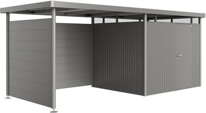 Biohort Seitenwand für Seitendach bei Gerätehaus HighLine, Breite: 277 cm, Quarzgrau-Metallic - Bild 2