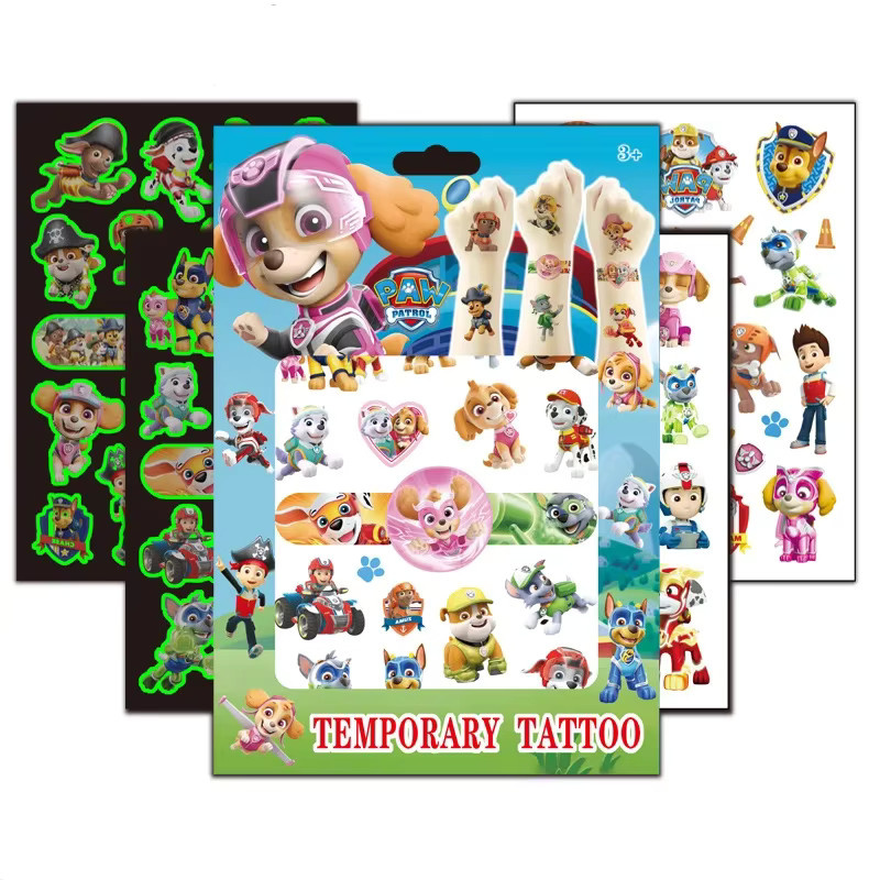 Paw Patrol Geschenkbox Set, Leuchtende Tattoo Aufkleber - Bild 4