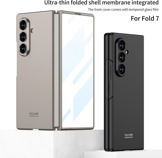 Stoßfeste Panzer-Schutzhülle für Samsung Galaxy Z Fold 7 mit Displayschutzfolie in Blau - Bild 1