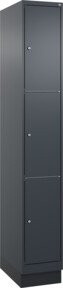 C+P Schließfachschrank Classic PLUS mit Sockel, 1 Abteil, Anthrazitgrau, B/T/H: 30 x 50 x 195 cm - Bild 1