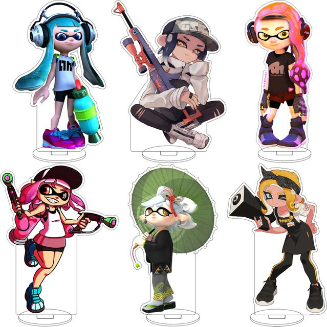 Bandai Splatoon Callie Marie Acryl-Figur, Ständer Ornament, 16cm - Bild 1