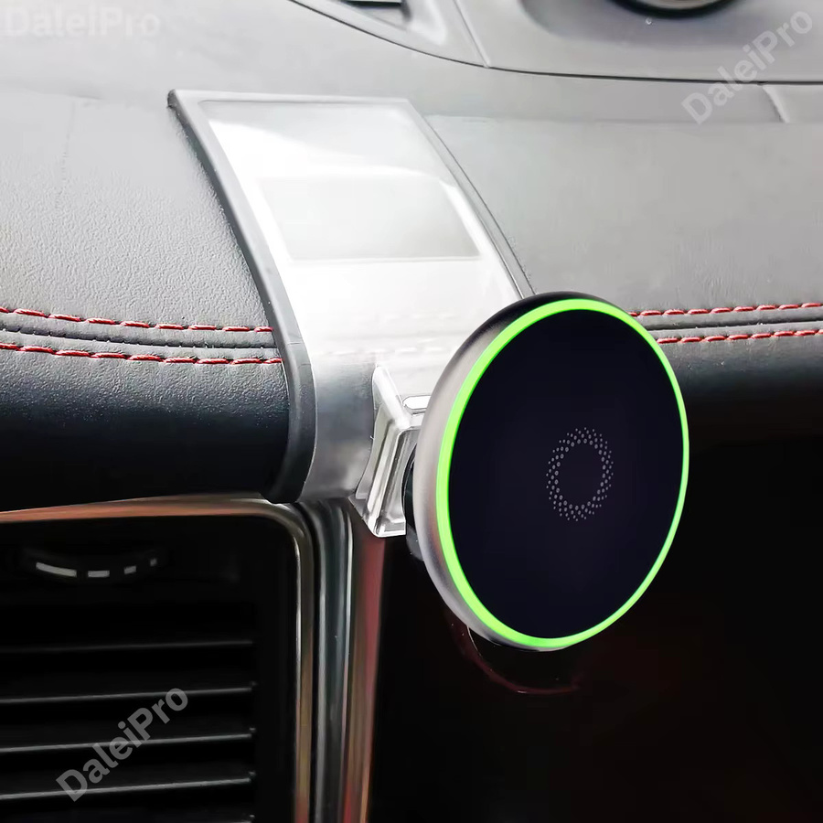 DaleiPro Magnetische MagSafe Auto-Handyhalterung mit Wireless-Ladegerät für Porsche Macan (2015-2025), Schwarz - Bild 3