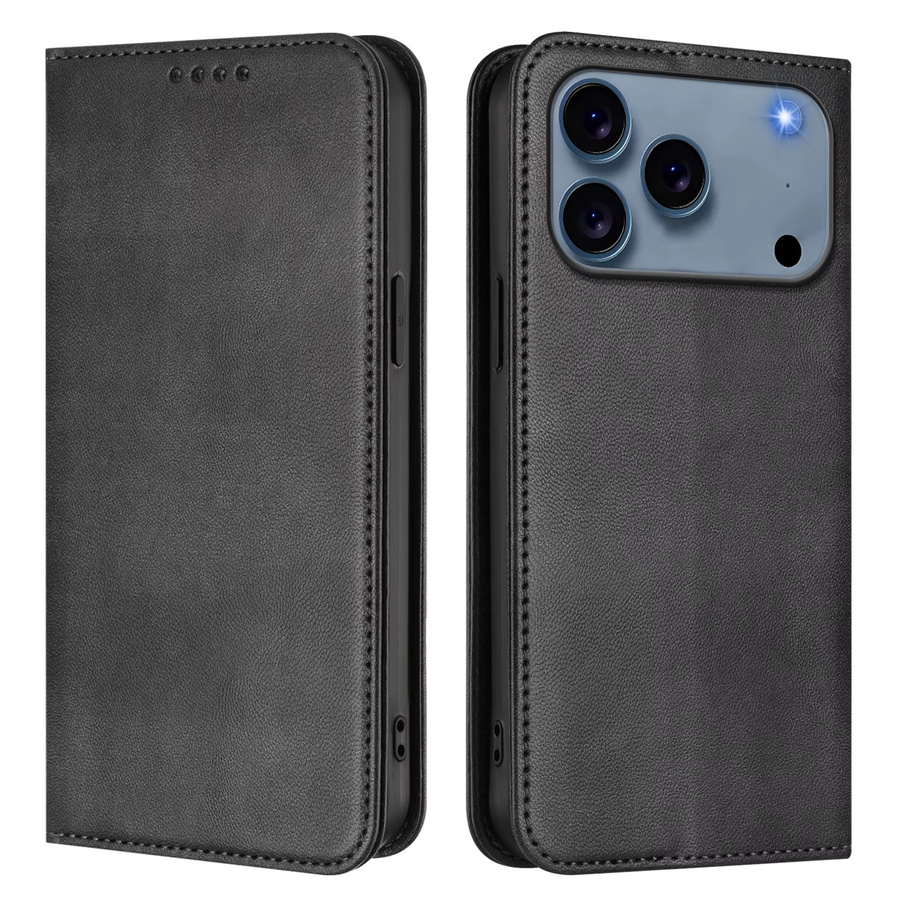 Magnetische Leder-Brieftasche Flip Case für Apple iPhone 17 16 15 14 13 12 11 Pro Max Plus 17 Air 16E in Grün - Bild 5