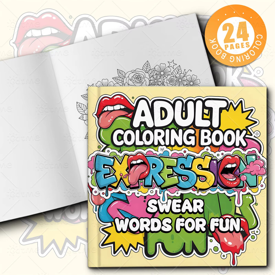 Malbuch Swear Words For Fun für Erwachsene und Jugendliche mit gemütlichen Tagesaktivitäten zur Entspannung, Multicolor - Bild 2