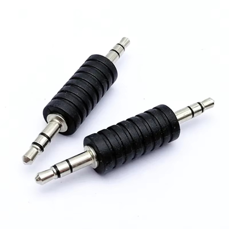 BSN Stereo-Aux-Adapter 3,5-mm-Audiokabel-Konverter für Kopfhörer und MP3-Player, Schwarz - Bild 2