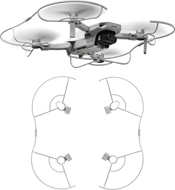 STARTRC Propellerschutz für DJI Mini 4K und Mini 2 SE Drohne in Grau - Bild 1
