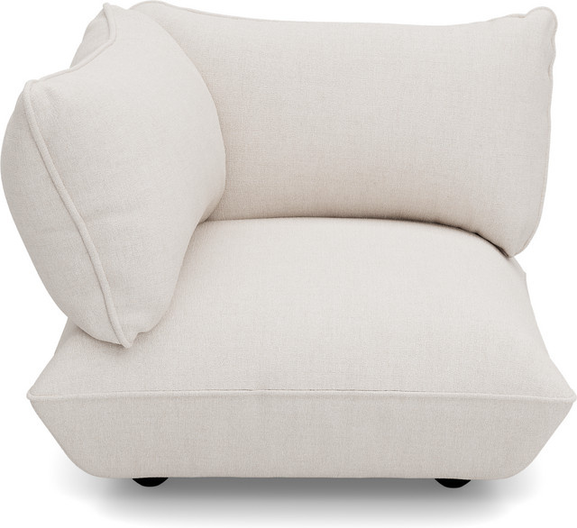 Fatboy Sumo Ecksitz aus Boucle Recycled in Beige und Weiß - Bild 1