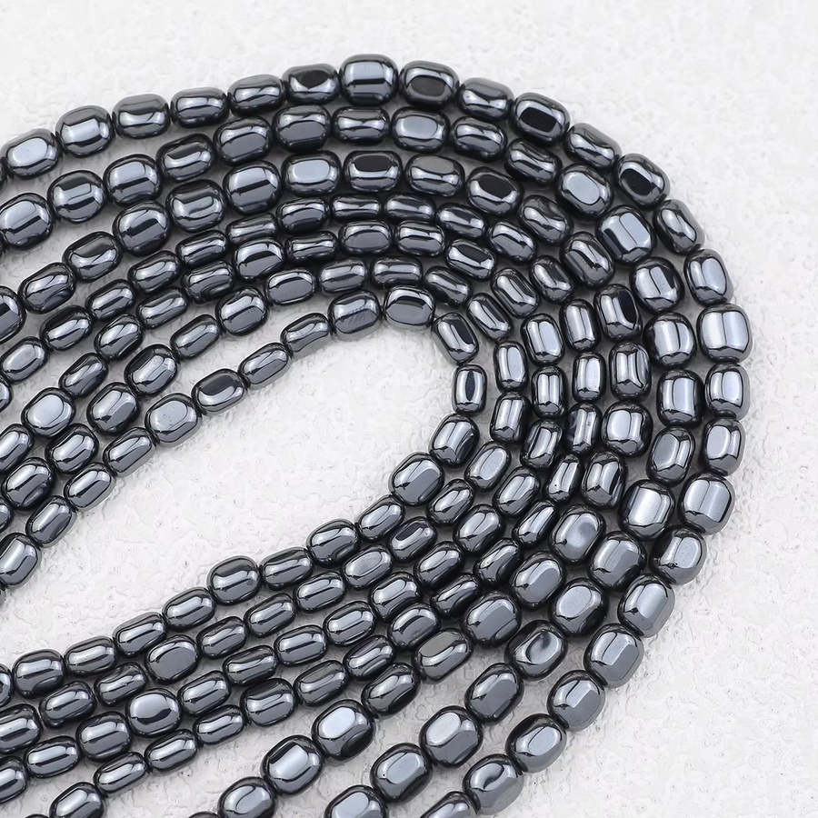 JHNBY Perlen Schwarz Hämatit, 8/10mm, Spacer, Charms, Armbänder - Bild 3