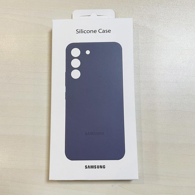 Samsung Original Flüssigsilikon Hülle für Samsung Galaxy S23 und S23 Plus in Navy Blau - Bild 1
