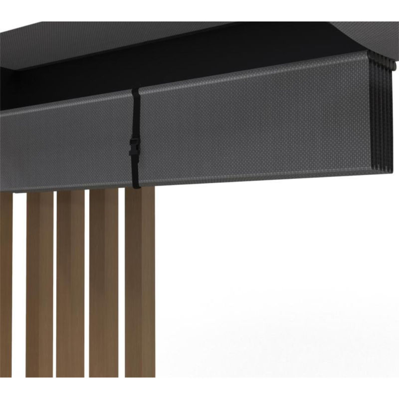 Sojag Pavillon Lito 1012 mit Sonnensegel in Schwarz-Grau, B/T/H: 378,5 x 302,3 x 234,5 cm - Bild 3