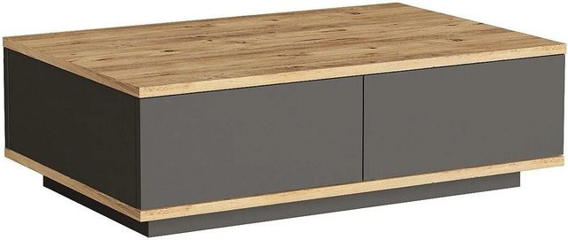 Couchtisch Lotula in Anthrazitgrau und Naturfarben Hell, Breite: 90 cm - Bild 1