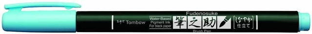 Tombow Fudenosuke Brush Pen in Pastel Light Blue - Bild 1