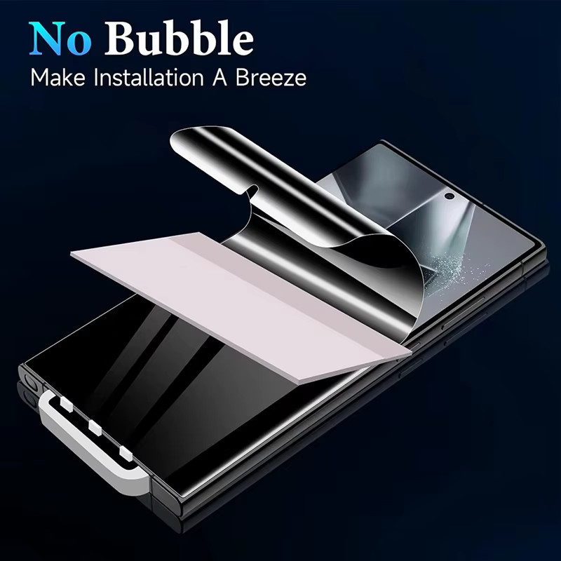 4er-Pack Samsung Privatsphäre Hydrogel-Displayschutzfolien für Galaxy S25 S24 S23 S22 S21 S20 FE S10 Plus und Note 20 Ultra, transparent - Bild 5