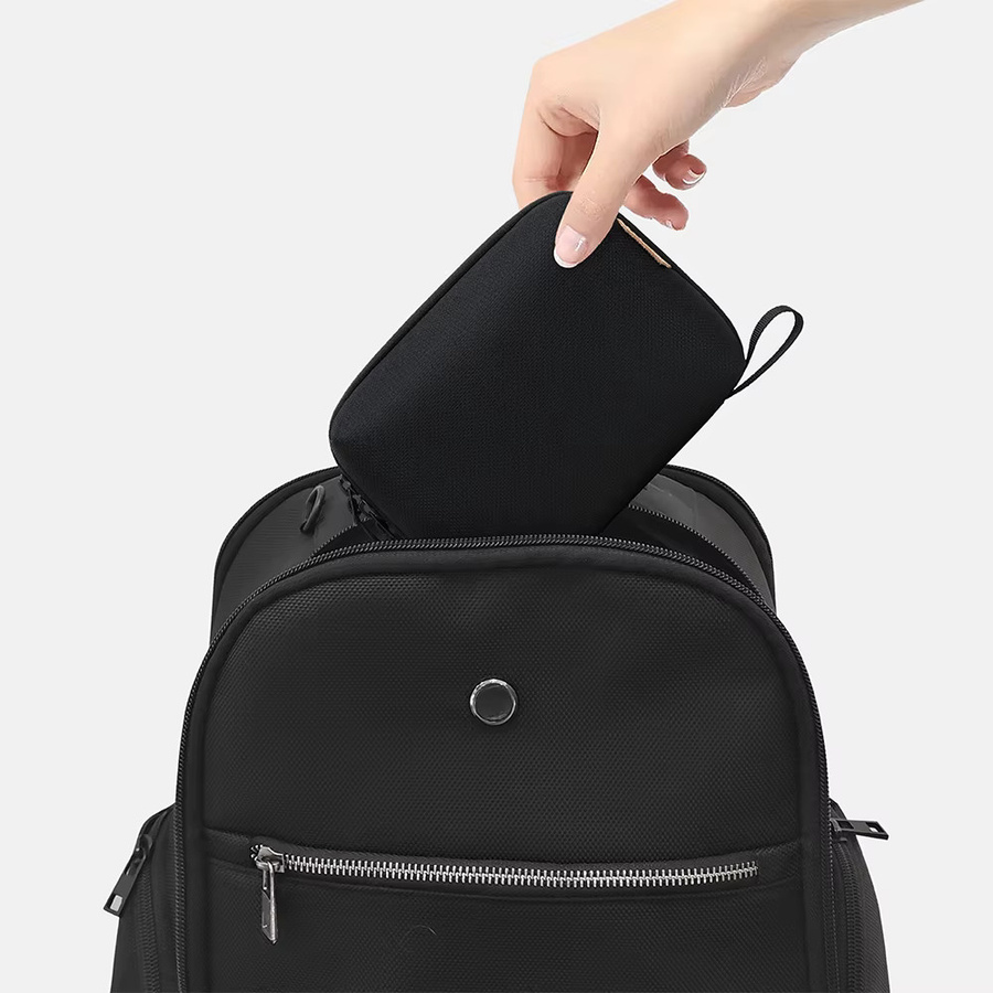ValueWin Tragbare Hartschale Elektronik Organizer Tasche in Schwarz für Powerbank und Zubehör - Bild 4