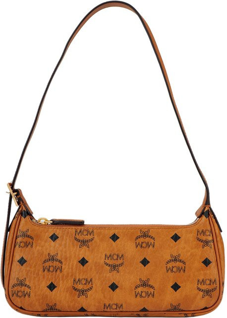 MCM Umhängetasche Aren Visetos Monogramm Canvas und Leder, Braun Cognac, Damen - Bild 1