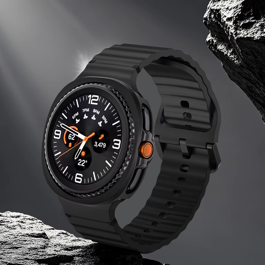 FancyWrist Uhrenarmband Samsung Galaxy Watch 8 Classic 46 mm, Silikon, Schwarz - Bild 3