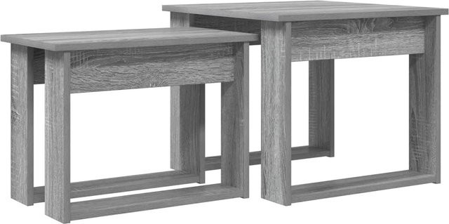 vidaXL Kaffeetisch Set 2-teilig in Grau Sonoma Holzoptik modern - Bild 1
